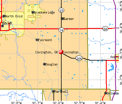 covington oklahoma ok map