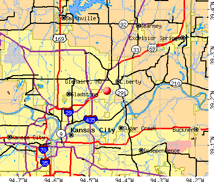 Glenaire, MO map