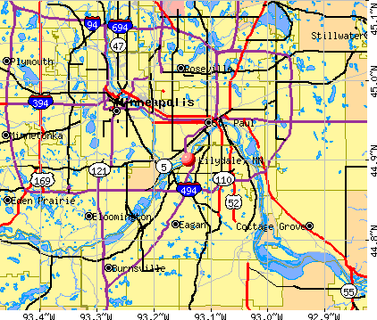Lilydale, MN map