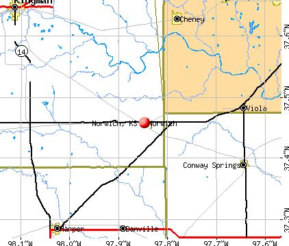 Norwich, KS map