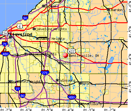 Bentleyville, OH map