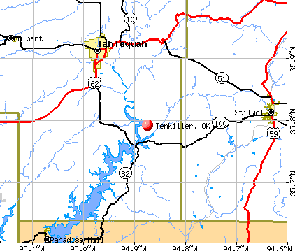 Tenkiller, OK map