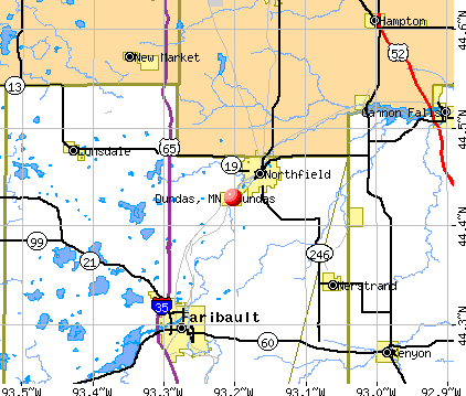 Dundas, MN map