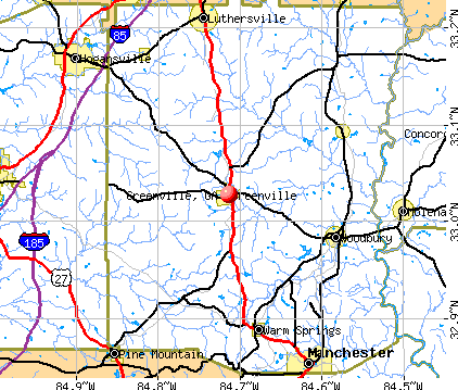 Greenville, GA map