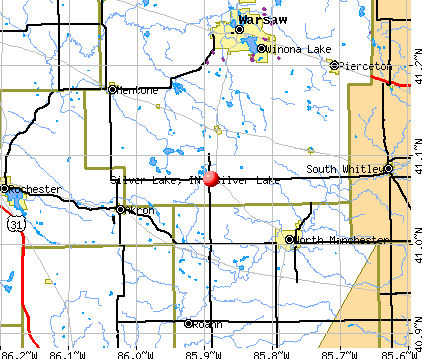 Silver Lake, IN map