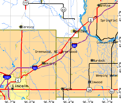 Greenwood, NE map