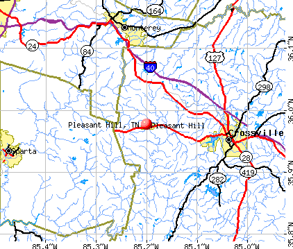 Pleasant Hill, TN map