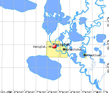 Kasigluk, AK map