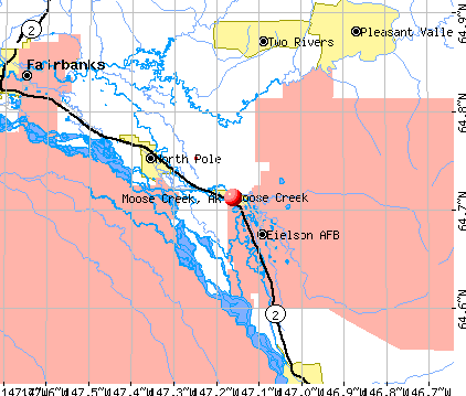 Moose Creek, AK map