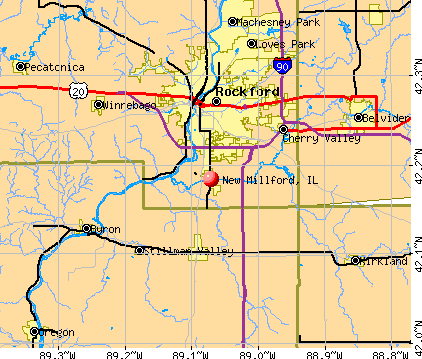 New Millford, IL map