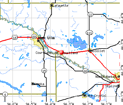 Courtland, MN map
