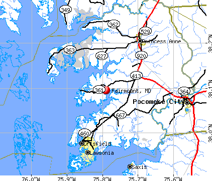 Fairmount, MD map