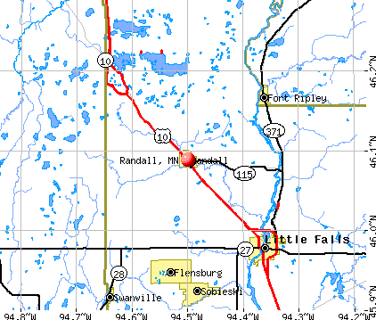 Randall, MN map