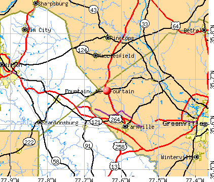 Fountain, NC map