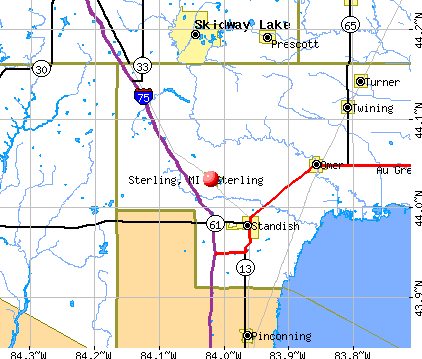Sterling, MI map