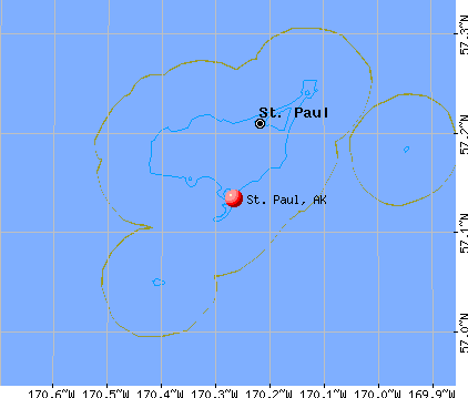 St. Paul, AK map