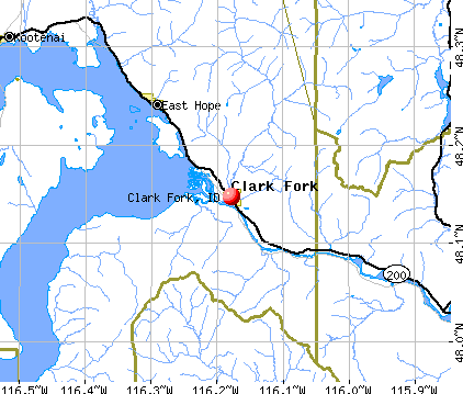 Clark Fork, ID map