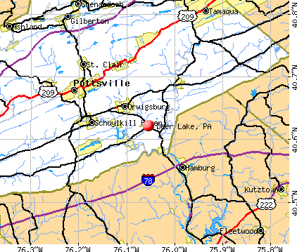 Deer Lake, PA map