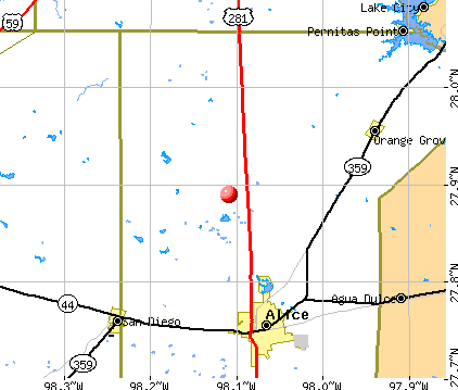 Owl Ranch-Amargosa, TX map