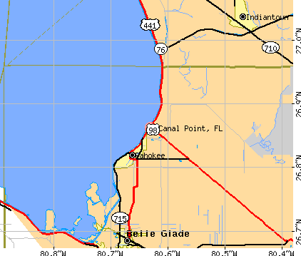 Canal Point, FL map