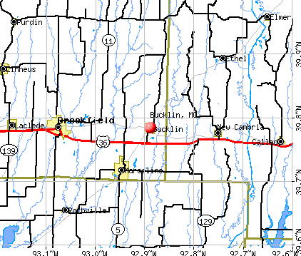 Bucklin, MO map