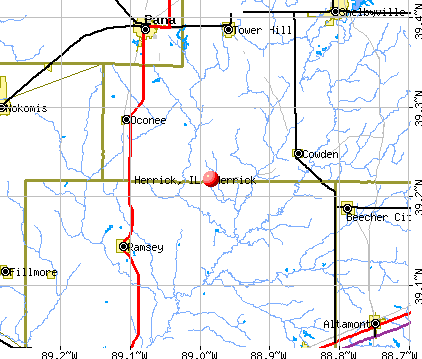 Herrick, IL map