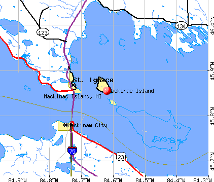 Mackinac Island, MI map