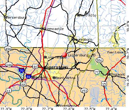 Leitersburg, MD map