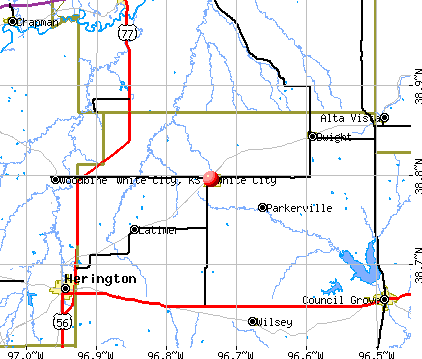 White City, KS map