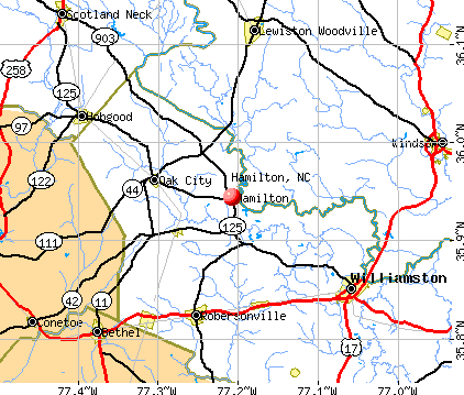 Hamilton, NC map