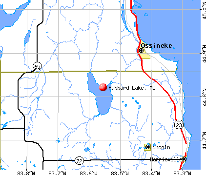 Hubbard Lake, MI map