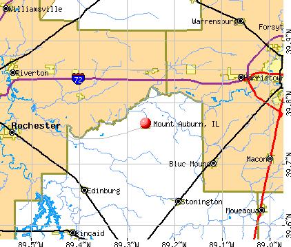 Mount Auburn, IL map