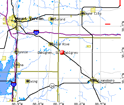 Dahlgren, IL map