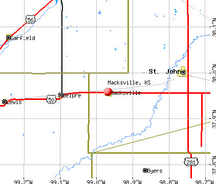 Macksville, KS map
