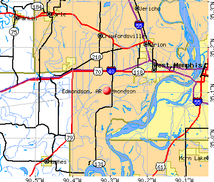 Edmondson, AR map