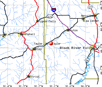Taylor, WI map