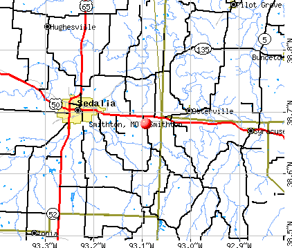 Smithton, MO map