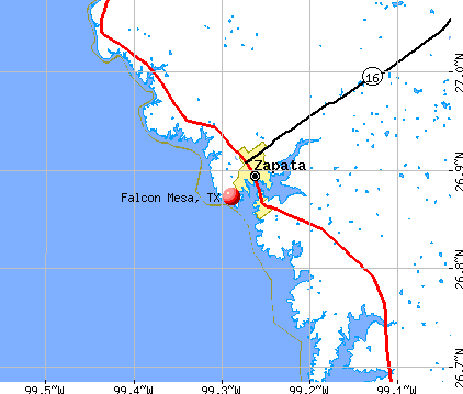 Falcon Mesa, TX map