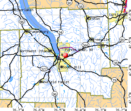 Forest Home, NY map