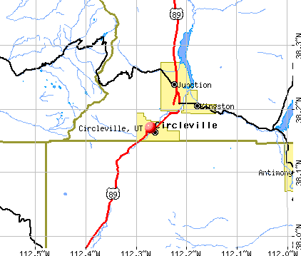 Circleville, UT map