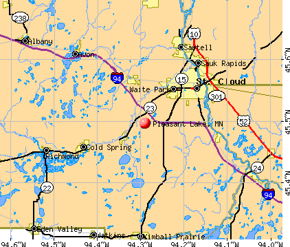 Pleasant Lake, MN map