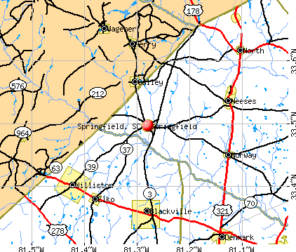Springfield, SC map