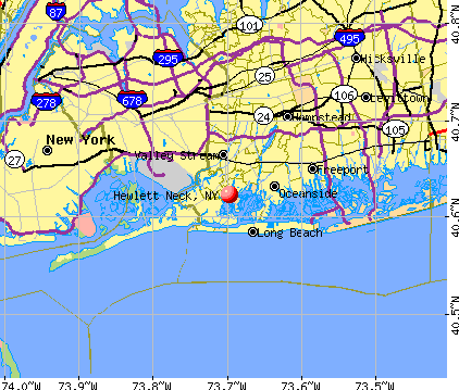 Hewlett Neck, NY map