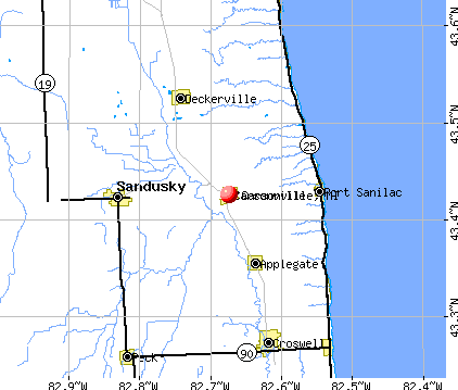 Carsonville, MI map