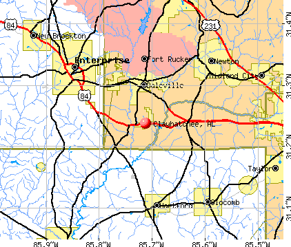 Clayhatchee, AL map