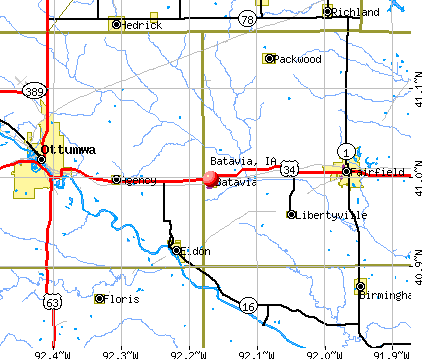 Batavia, IA map