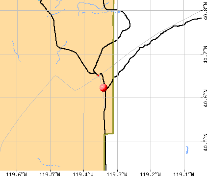 Gerlach-Empire, NV map