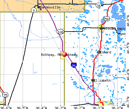 Rothsay, MN map