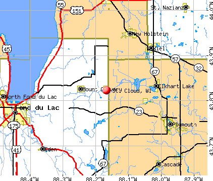 St. Cloud, WI map