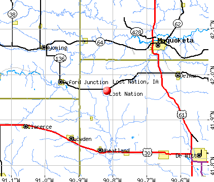 Lost Nation, IA map
